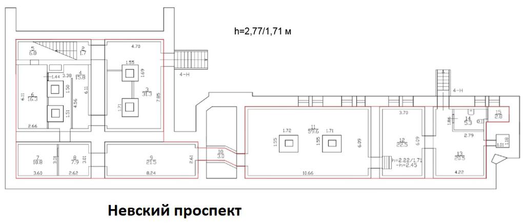 Невский проспект план